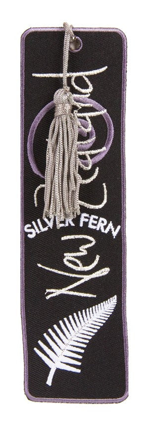 Bookmark Fabric Silver Fern