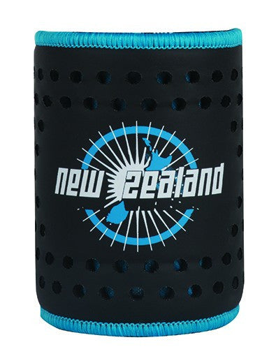 Can Cooler Map of NZ Black/Blue