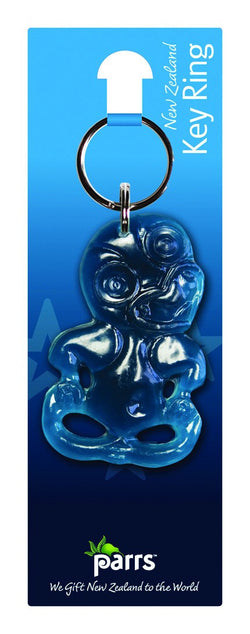 Key Ring Tiki Plastic Teal