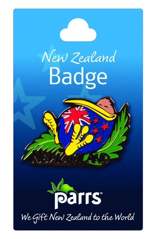 Badge Kiwi NZ Flag