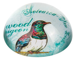 Paperweight Acrylic Wood Pigeon Small