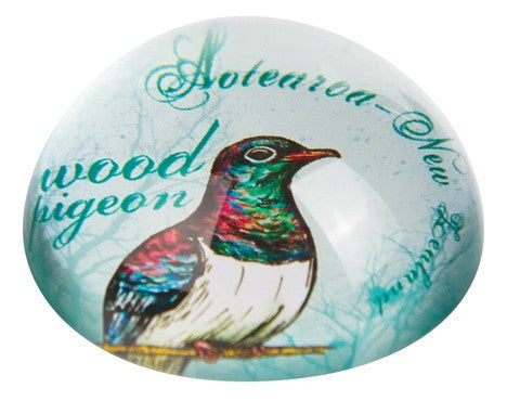 Paperweight Acrylic Wood Pigeon Small
