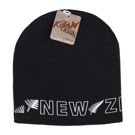 Beanie Silver Fern Wrap Around