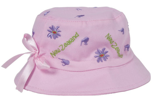 Hat Bucket Kids Kiwi & Flower