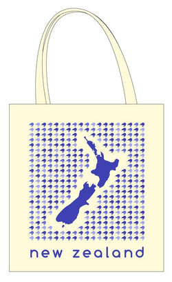 Bag Canvas Map & Kiwis 