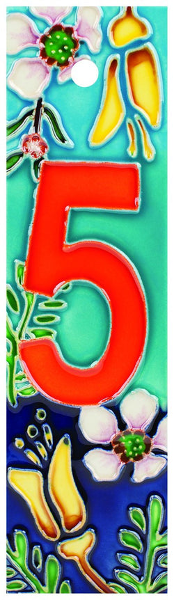 Ceramic Tile Flower Number 5