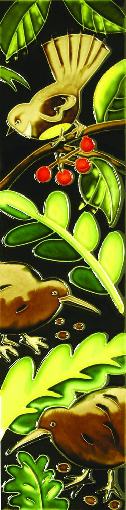 Kiwi & Fantail Ceramic Tile 