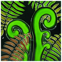 Ferns & Koru Ceramic Tile 