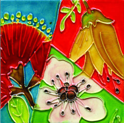 Flowers Ceramic Tile