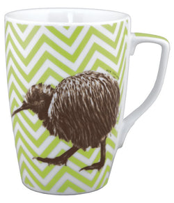 Coffee Cup Chevron Kiwi