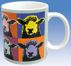 Coffee Cup Pop Art Sheep 
