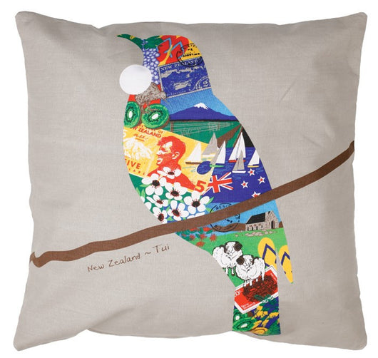 Cushion Cover - Tui Decoupage - front