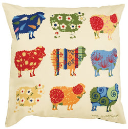 Cushion Cover - Sheep Applique - front