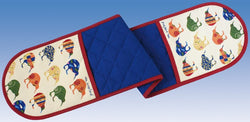 Kiwi Applique Double Oven Mitten