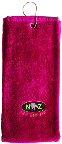Golf Towel NZ Burgundy