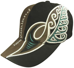 Brushed Koru/Frond Brown Hat