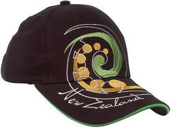 Brushed Koru Frond Hat Black