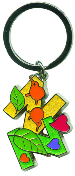 Key Ring Glitter NZ Heart
