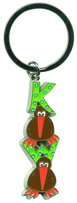 Key Ring Glitter Kiwi Word