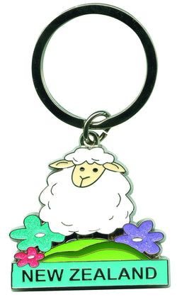Key Ring Glitter Sheep