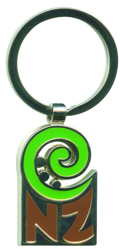 Key Ring Nickel NZ Koru