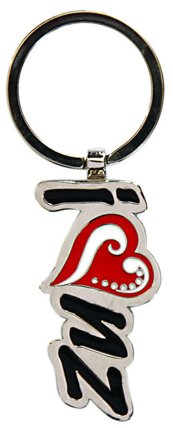 Key Ring Nickel Heart NZ