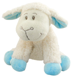 Contrast Sitting Sheep Soft Toy - Blue