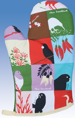 Oven Glove NZ Birds & Plants