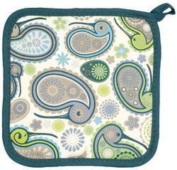 Paisley Kiwi Pot Holder