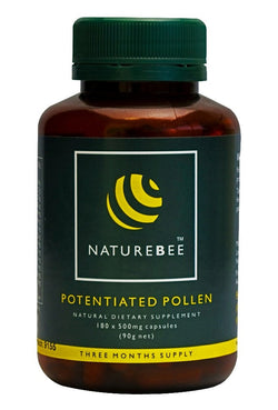 NatureBee Potentiated Bee Pollen - 180 capsules
