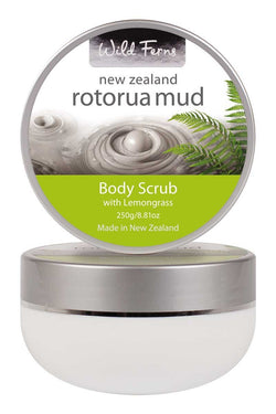 Body Scrub - Rotorua Mud with Lemongrass