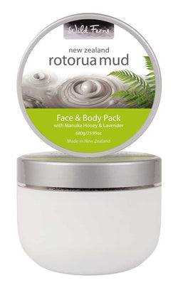 Face & Body Pack with Manuka Honey & Lavander- Rotorua Mud
